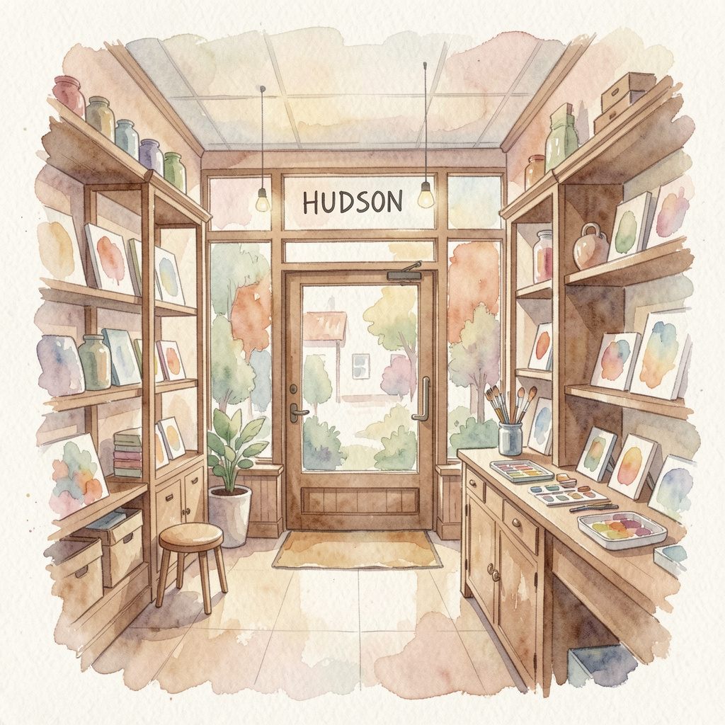 Watercolor Workshop at Hudson Store